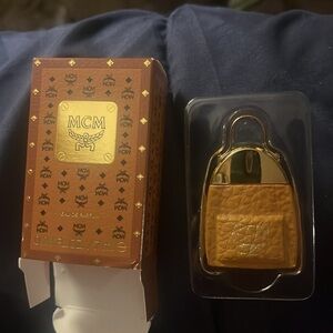 MCM Gold and Tan Key & Card Holder perfume